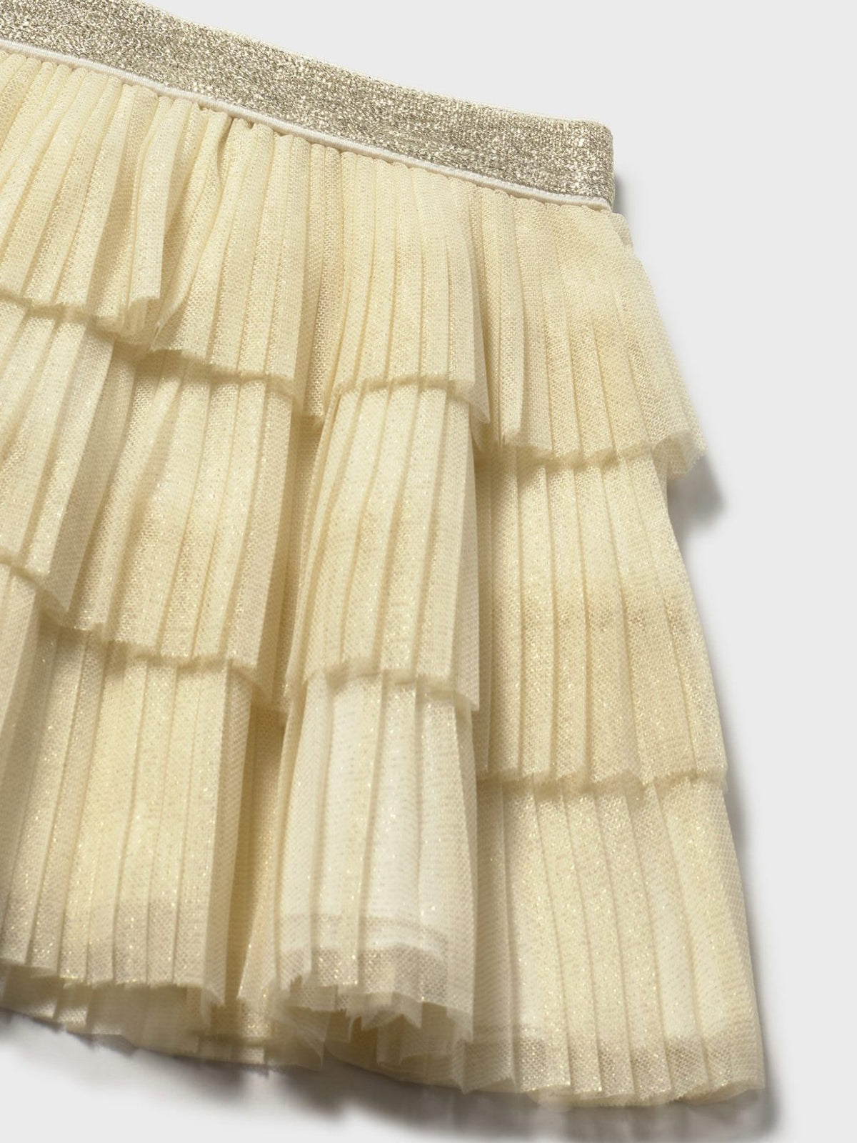 Saia tule plissada Champanhe (Dourado)  para Bebé Menina - Mayoral