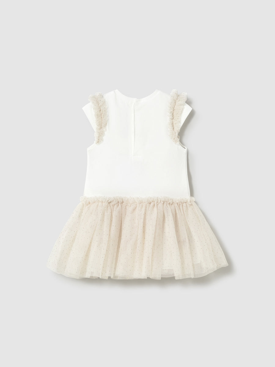 Vestido tutu Champanhe (Dourado)  para Bebé Menina - Mayoral