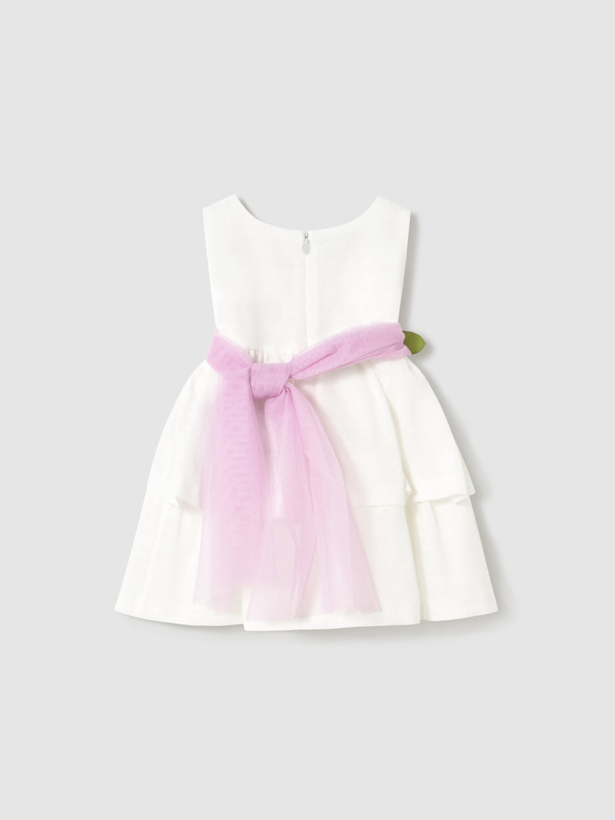 Vestido fajin flores Branco (Branco)  para Bebé Menina - Mayoral