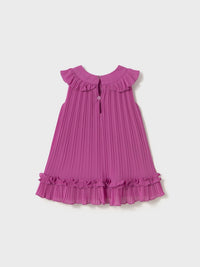 Vestido plissado Orquídea (Violeta)  para Bebé Menina - Mayoral