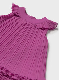Vestido plissado Orquídea (Violeta)  para Bebé Menina - Mayoral