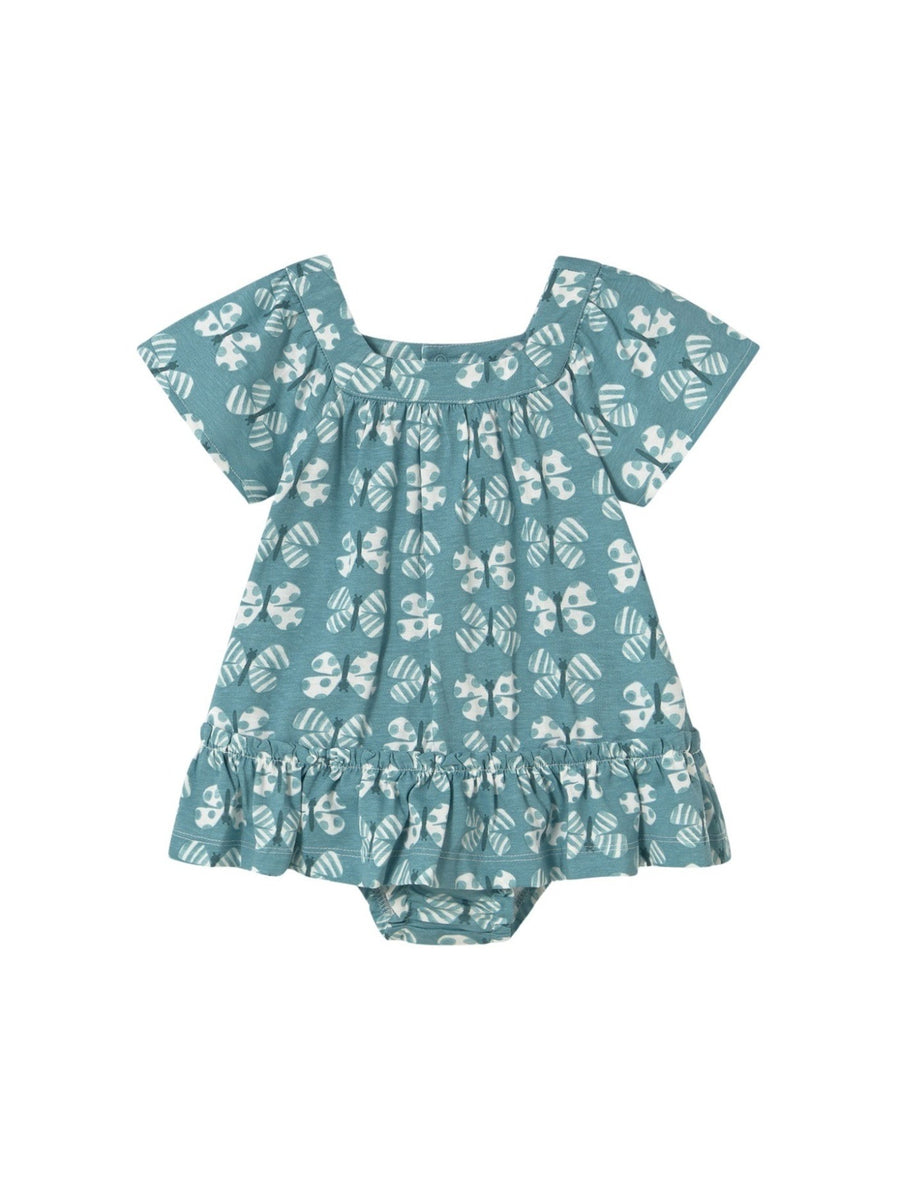 Vestido com cuequita Esmeralda (Verde Mar)  para Bebé Menina - Mayoral