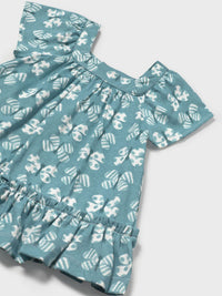 Vestido com cuequita Esmeralda (Verde Mar)  para Bebé Menina - Mayoral