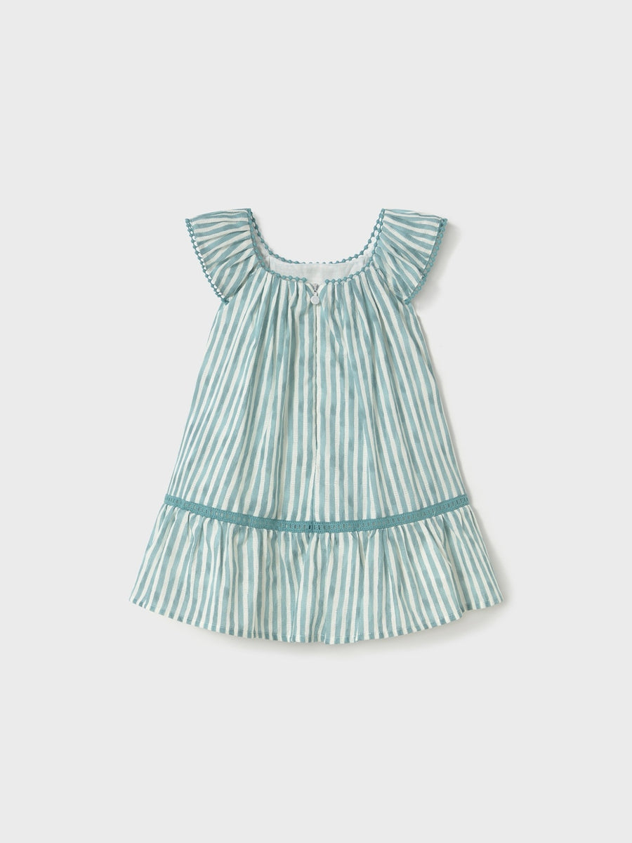 Vestido estampado Esmeralda (Verde Mar)  para Bebé Menina - Mayoral