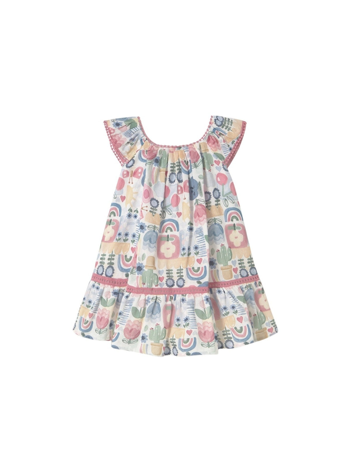 Vestido estampado Rosado (Rosa Velho)  para Bebé Menina - Mayoral