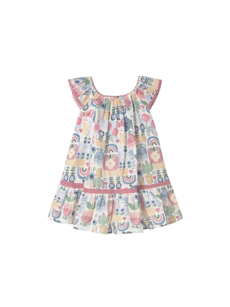 Vestido estampado Rosado (Rosa Velho)  para Bebé Menina - Mayoral