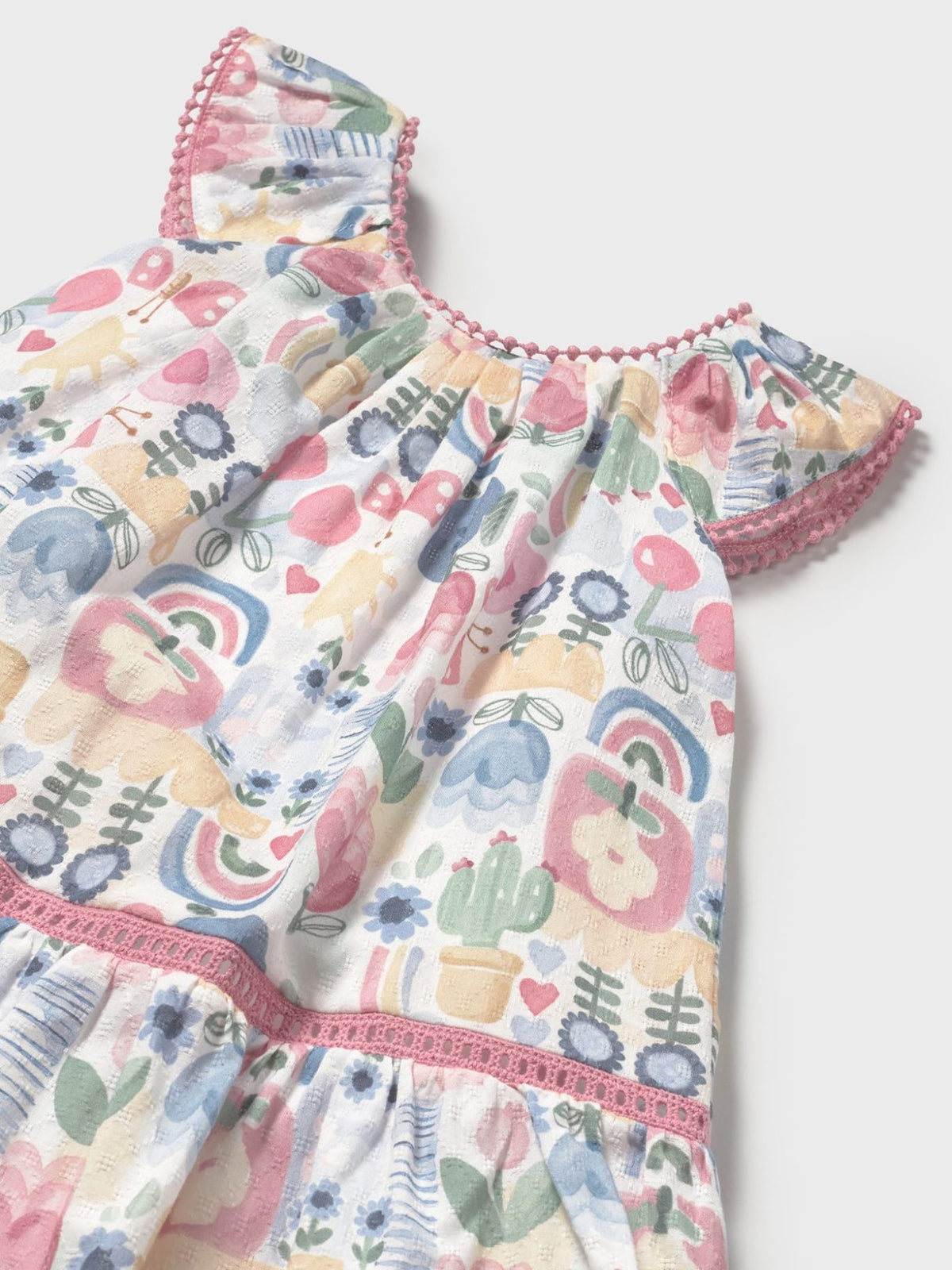 Vestido estampado Rosado (Rosa Velho)  para Bebé Menina - Mayoral