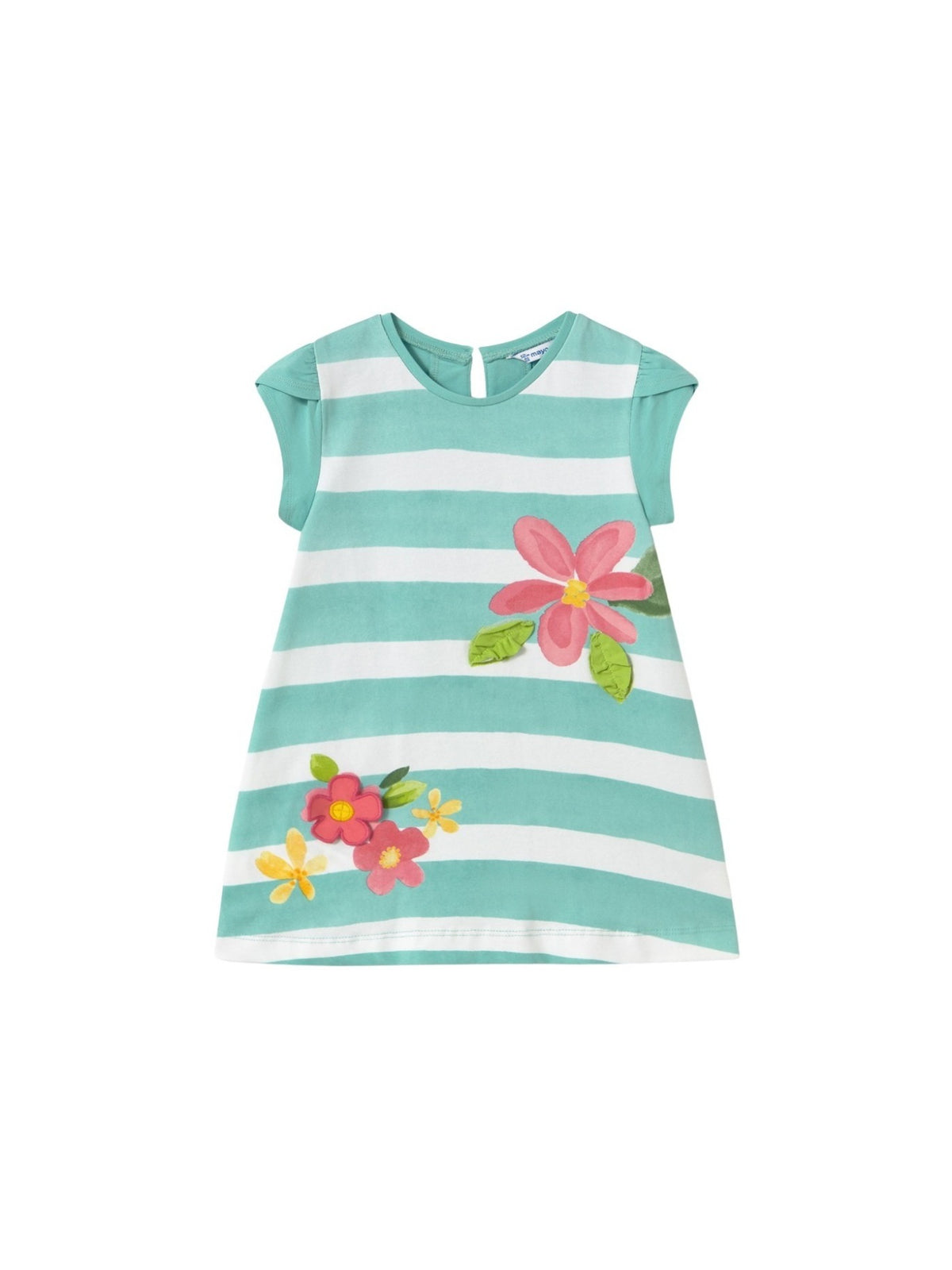 Vestido malha grafica Verde (Verde)  para Bebé Menina - Mayoral