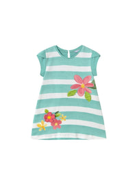 Vestido malha grafica Verde (Verde)  para Bebé Menina - Mayoral
