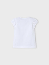 Camisola m/curta bonecas Bco-orquid (Rosa)  para Menina - Mayoral