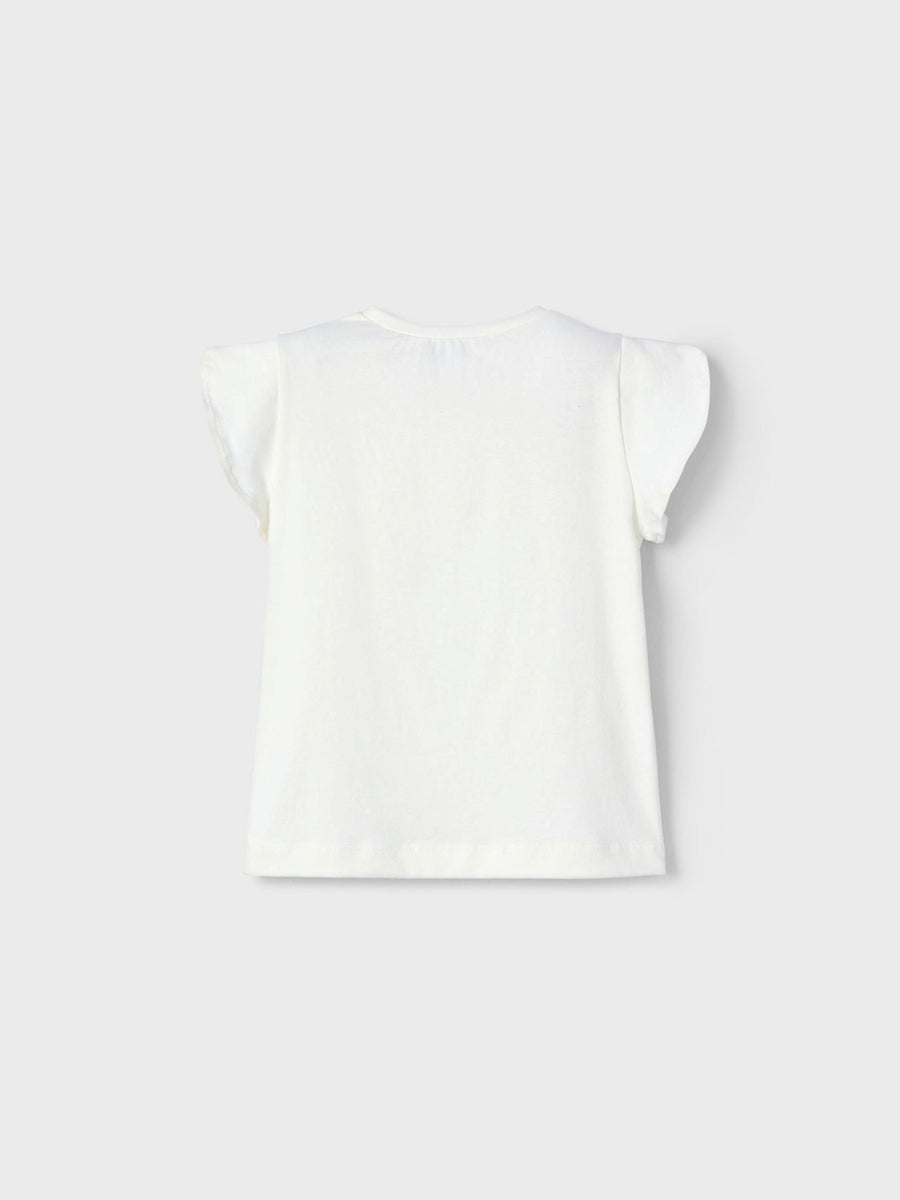 T´shirt aplicações Crú-vermel (Vermelho)  para Menina - Mayoral