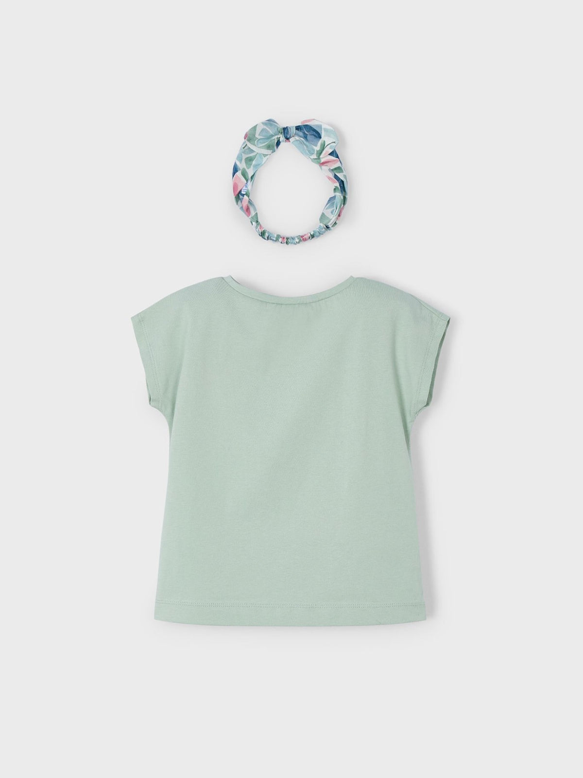 T´shirt risca Azul jade (Verde seco)  para Menina - Mayoral