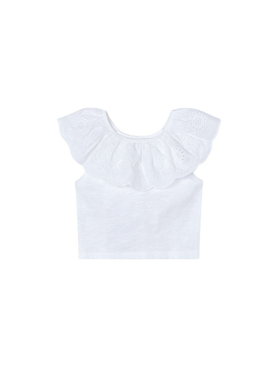 Camiseta combinada Branco (Branco)  para Menina - Mayoral