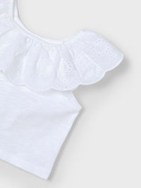 Camiseta combinada Branco (Branco)  para Menina - Mayoral