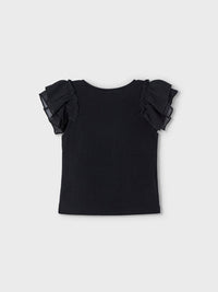 T´shirt combinada Preto (Preto)  para Menina - Mayoral