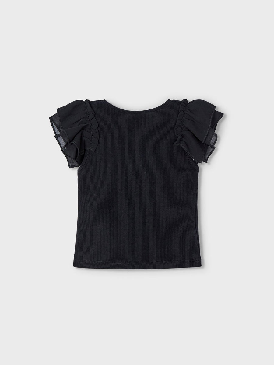T´shirt combinada Preto (Preto)  para Menina - Mayoral