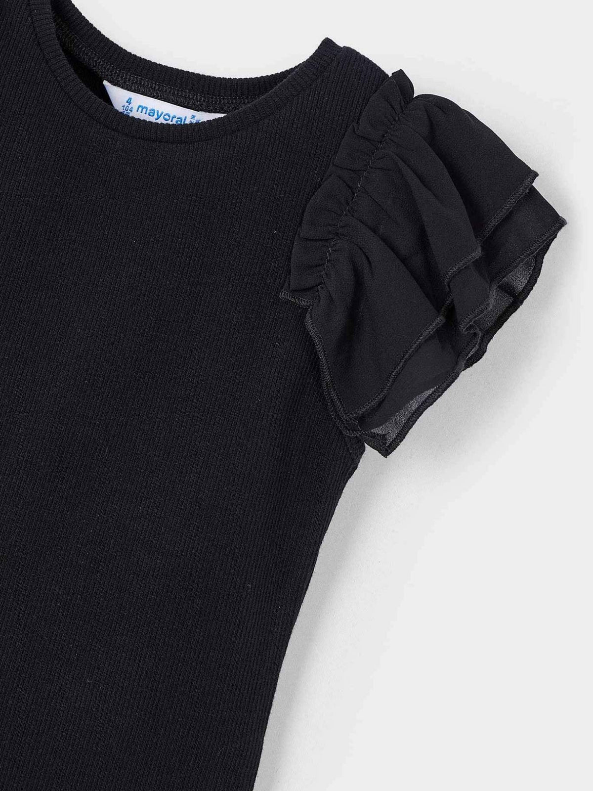 T´shirt combinada Preto (Preto)  para Menina - Mayoral