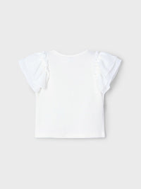 T´shirt combinada Crú (Creme / Pérola)  para Menina - Mayoral