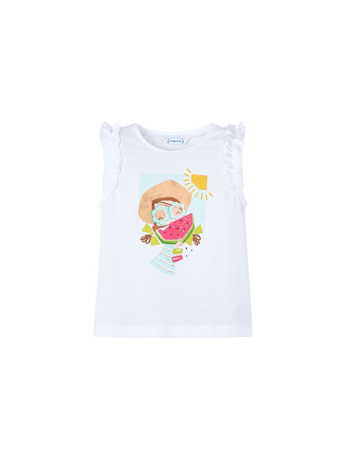 Camiseta alças Bco-água (Verde Água)  para Menina - Mayoral