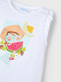 Camiseta alças Bco-água (Verde Água)  para Menina - Mayoral