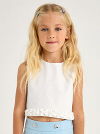 Top papiroflexia Crú (Creme / Pérola)  para Menina - Mayoral