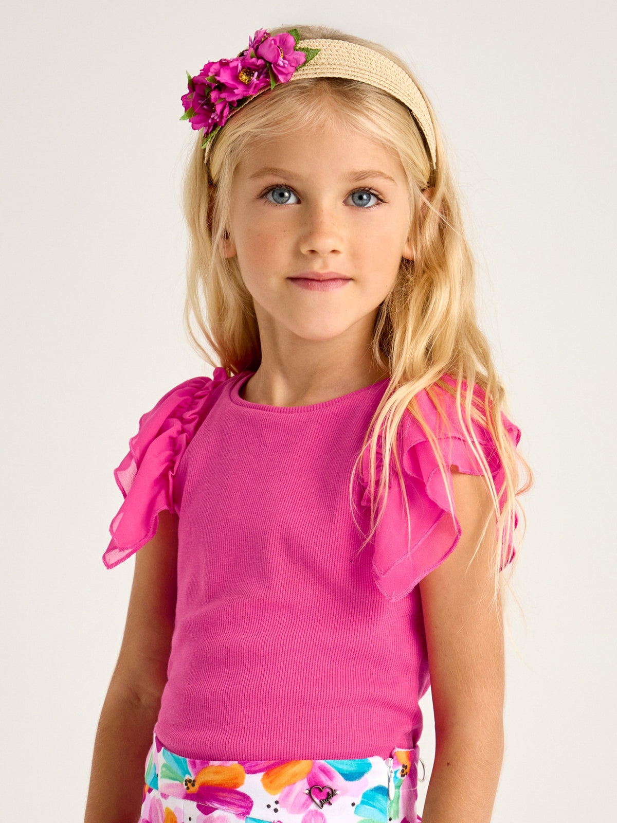 Top tricô Magenta (Magenta)  para Menina - Mayoral