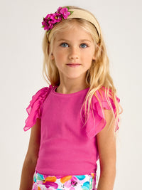 Top tricô Magenta (Magenta)  para Menina - Mayoral