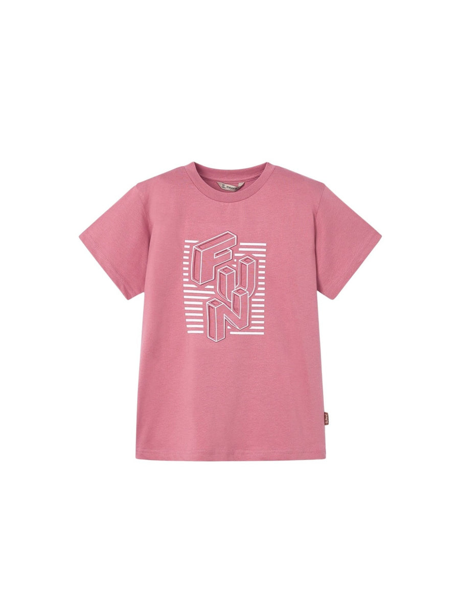 Camiseta m/c embossed "fun" Guayaba (Rosa Velho)  para Menino - Mayoral