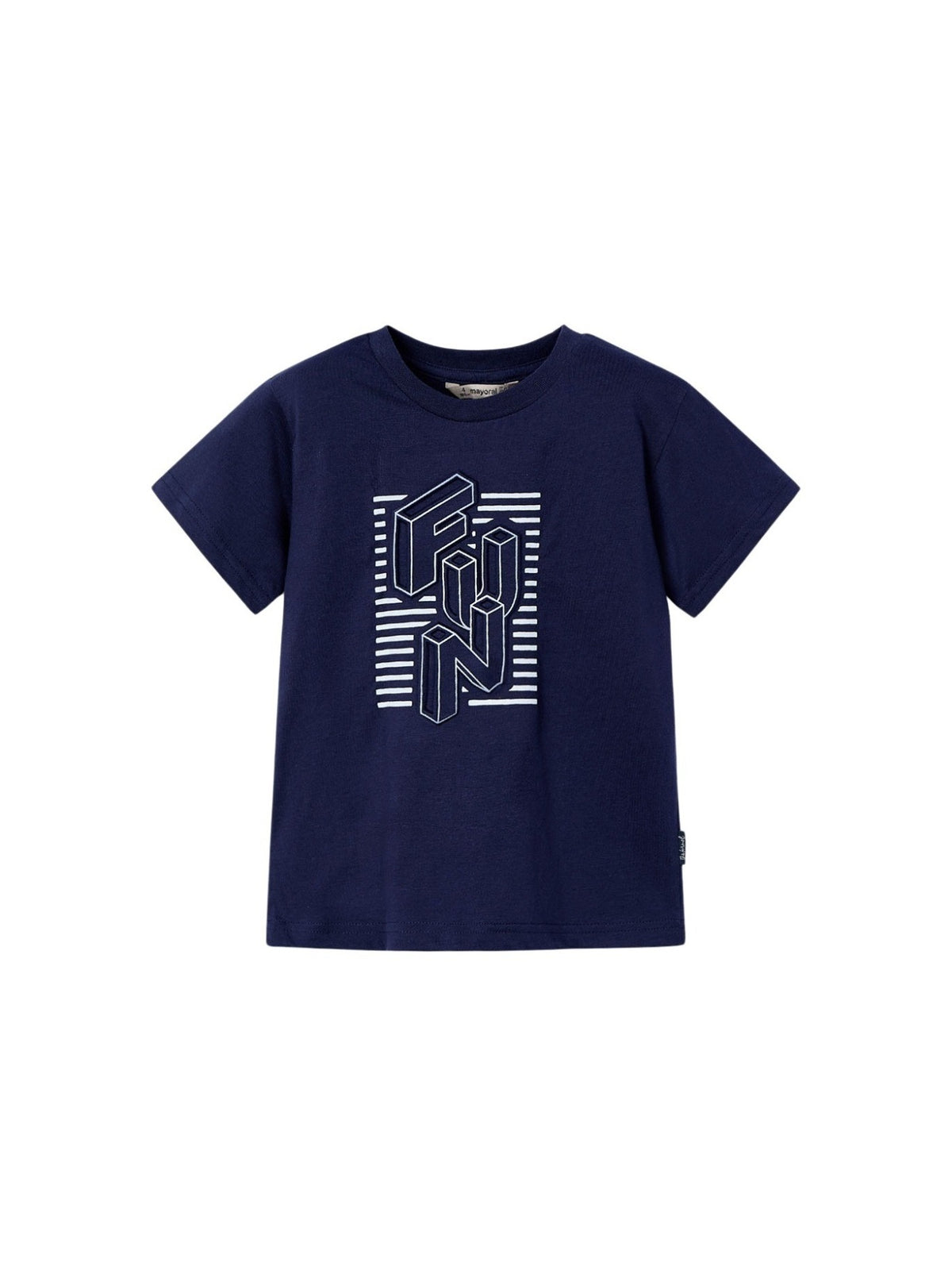 Camiseta m/c embossed "fun" Marinho (Marinho)  para Menino - Mayoral