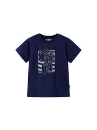 Camiseta m/c embossed "fun" Marinho (Marinho)  para Menino - Mayoral