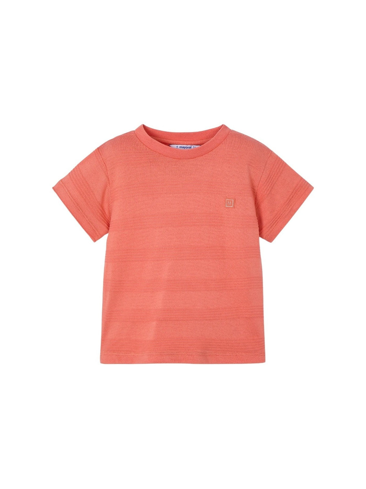 T´shirt estruturada Dark peach (Laranja Outono)  para Menino - Mayoral