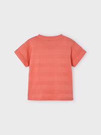 T´shirt estruturada Dark peach (Laranja Outono)  para Menino - Mayoral