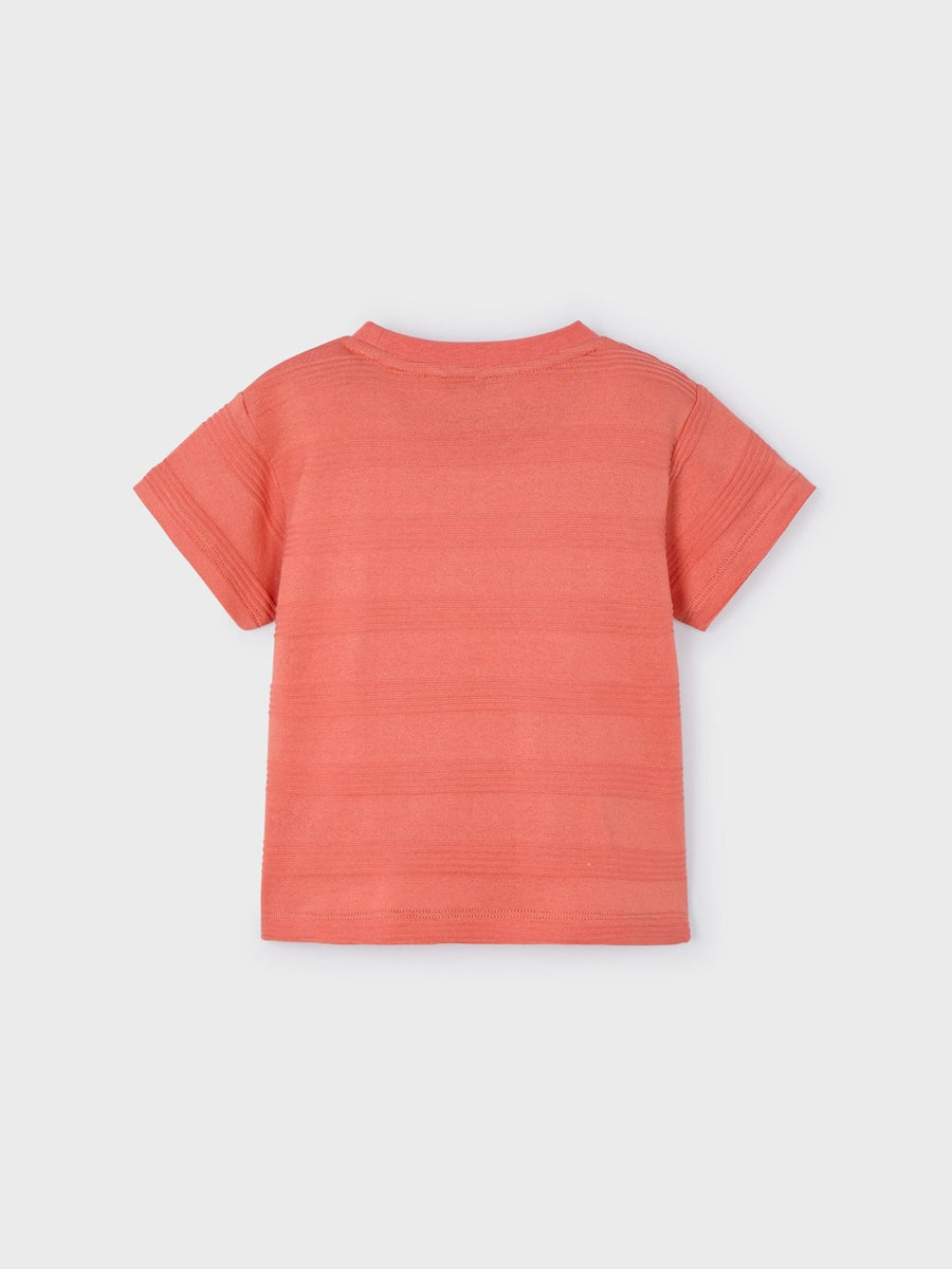 T´shirt estruturada Dark peach (Laranja Outono)  para Menino - Mayoral