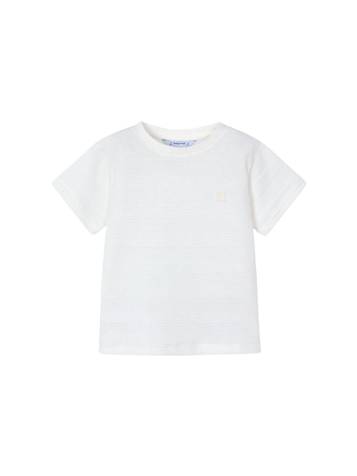 T´shirt estruturada Nata (Creme / Pérola)  para Menino - Mayoral
