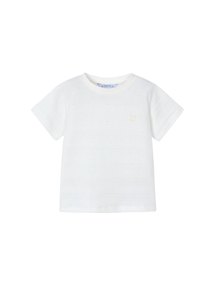 T´shirt estruturada Nata (Creme / Pérola)  para Menino - Mayoral