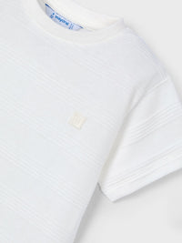 T´shirt estruturada Nata (Creme / Pérola)  para Menino - Mayoral