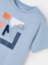 T´shirt embossed "m" Pérola (Creme / Pérola)  para Menino - Mayoral
