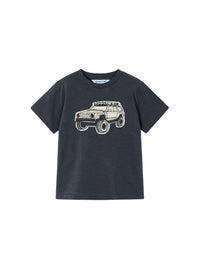 Camiseta m/curta flame Asfalto (Cinza Escuro)  para Menino - Mayoral
