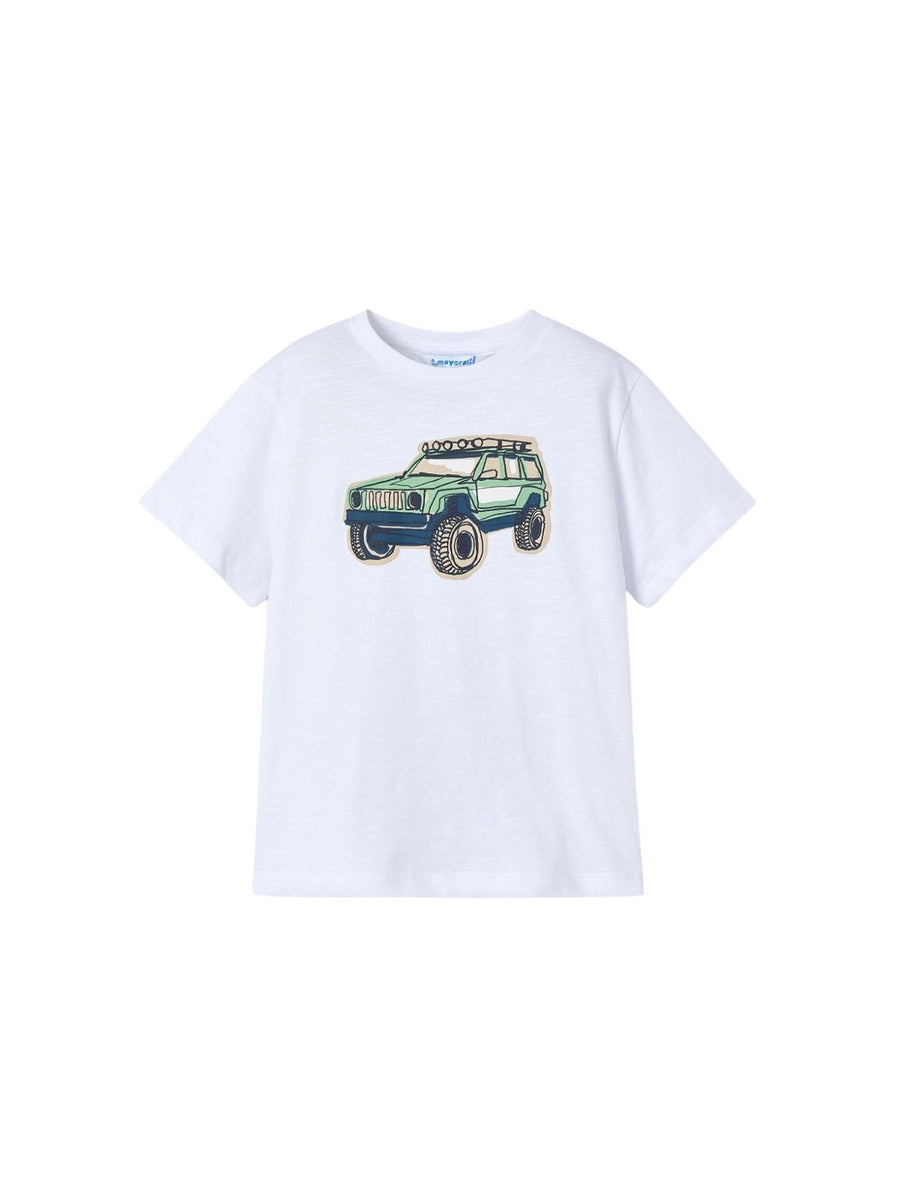 Camiseta m/curta flame Branco (Branco)  para Menino - Mayoral