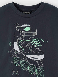 T´shirt glow in the dark Asfalto (Cinza Escuro)  para Menino - Mayoral