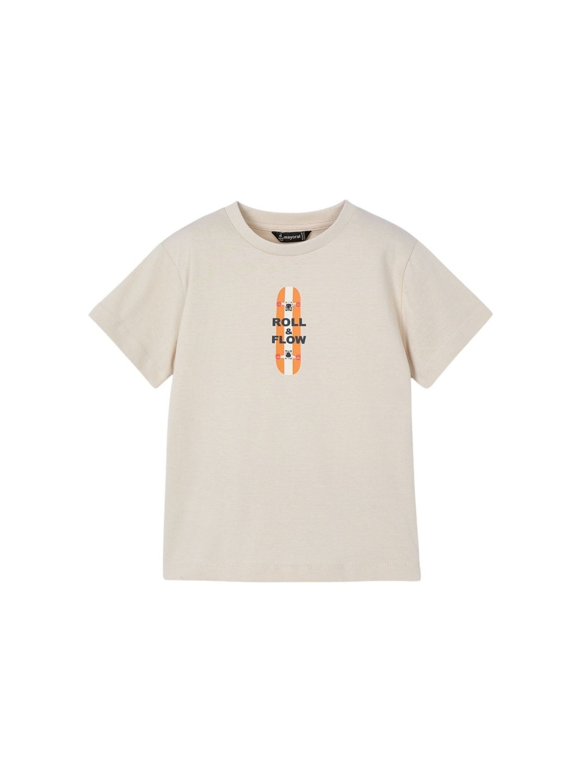 Camiseta m/c "roll and flow" Quartzo (Bege)  para Menino - Mayoral