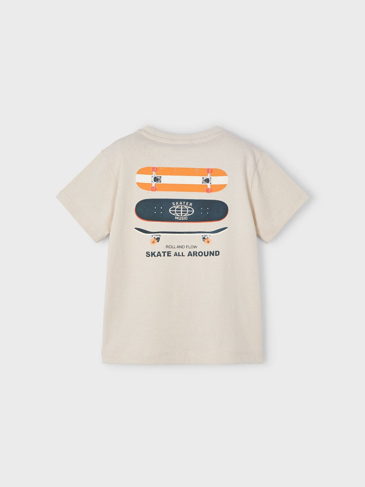 Camiseta m/c "roll and flow" Quartzo (Bege)  para Menino - Mayoral