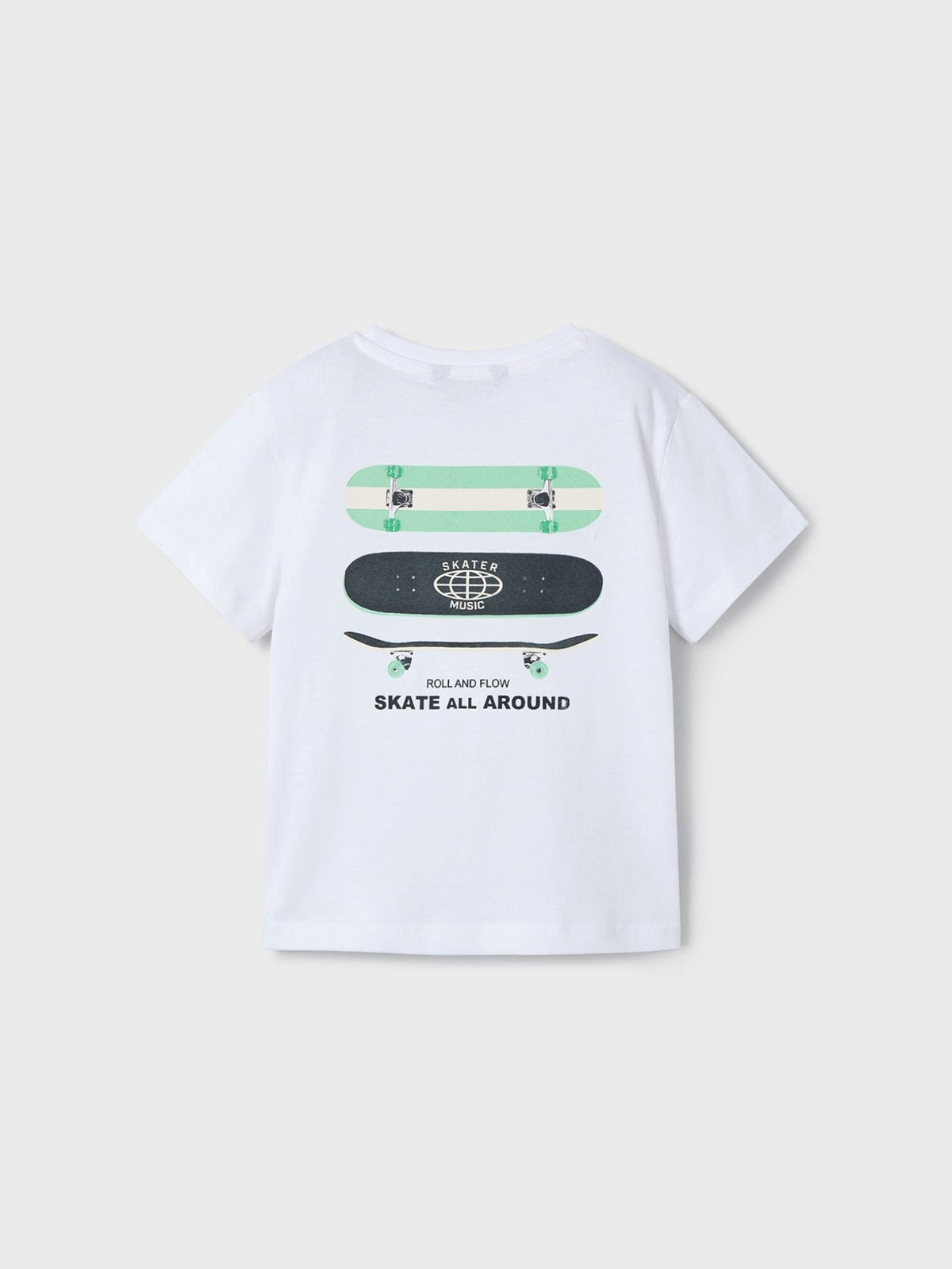 Camiseta m/c "roll and flow" Branco (Branco)  para Menino - Mayoral