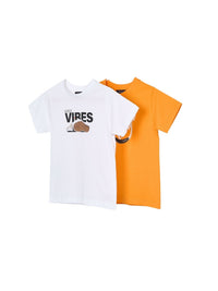 Set 2 t´hirts athletics Laranja (Laranja)  para Menino - Mayoral