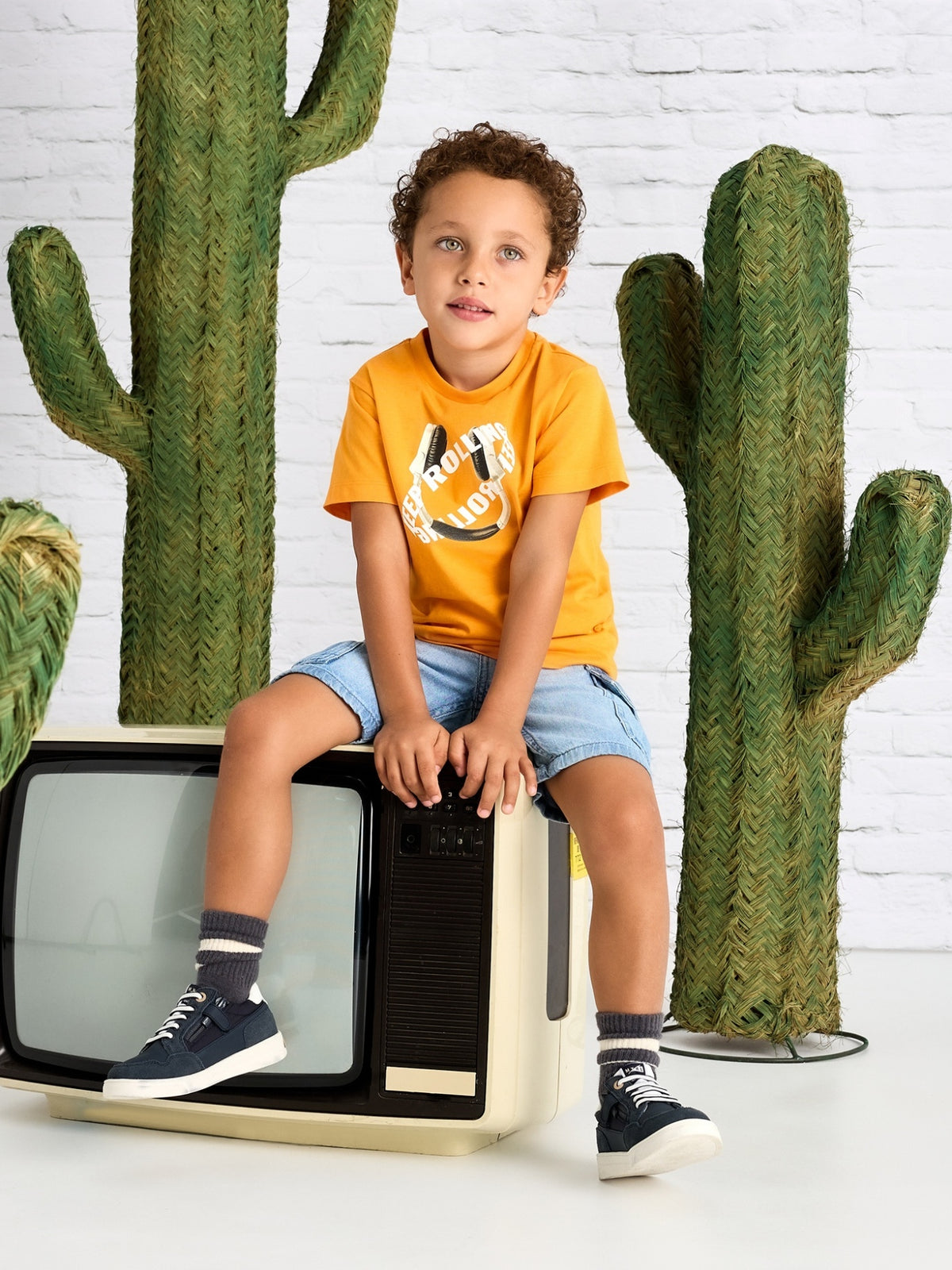 Set 2 t´hirts athletics Laranja (Laranja)  para Menino - Mayoral