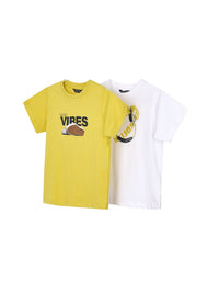 Set 2 t´hirts athletics Ouro (Dourado)  para Menino - Mayoral