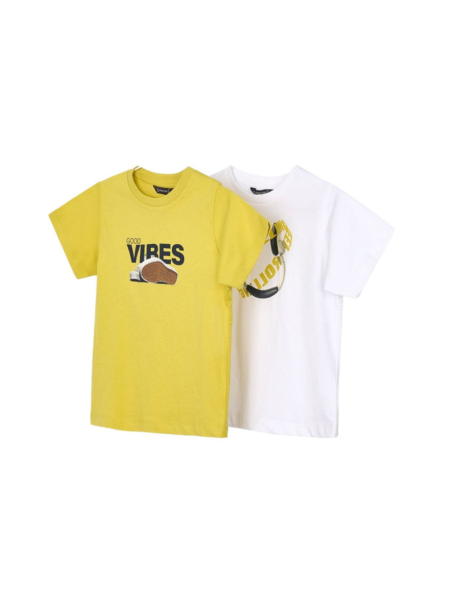 Set 2 t´hirts athletics Ouro (Dourado)  para Menino - Mayoral