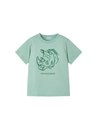 T´shirt embossed "rhino" Loureiro (Azeitona)  para Menino - Mayoral