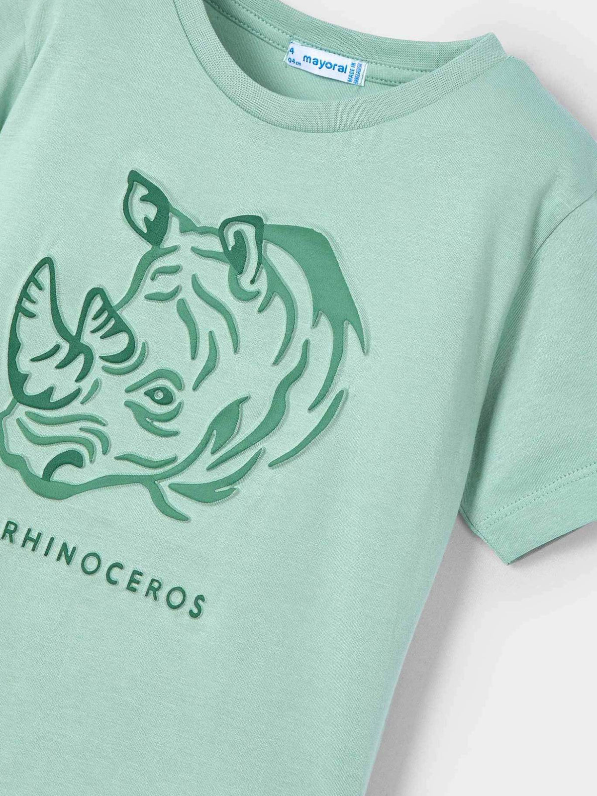 T´shirt embossed "rhino" Loureiro (Azeitona)  para Menino - Mayoral