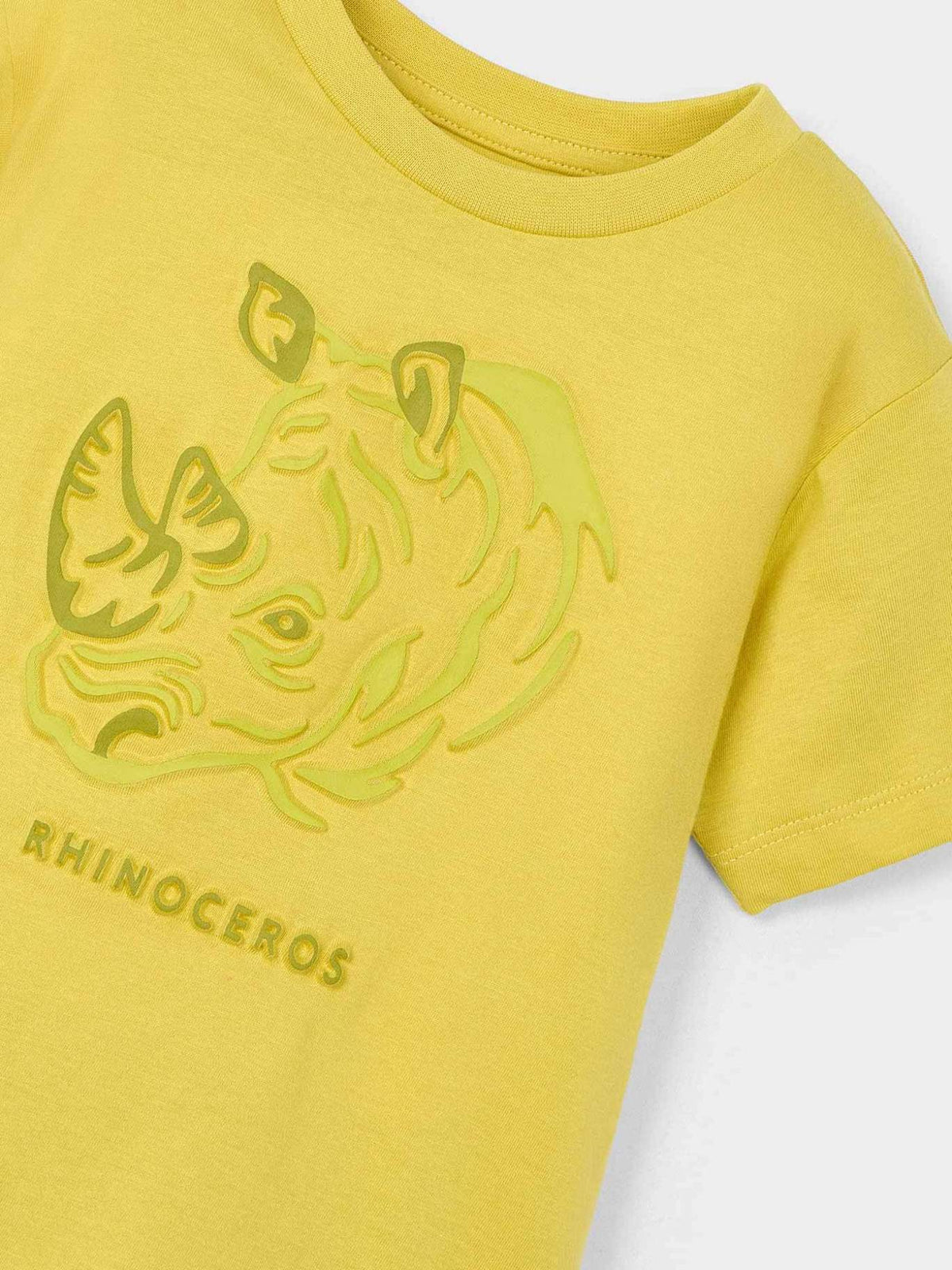 T´shirt embossed "rhino" Ouro (Dourado)  para Menino - Mayoral
